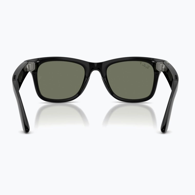 Akiniai su kamera Ray-Ban Meta Wayfarer shiny black/g15 green polar 3
