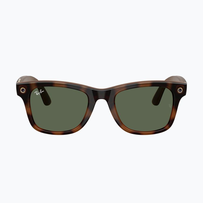 Akiniai su kamera Ray-Ban Meta Wayfarer havana/g15 green 2