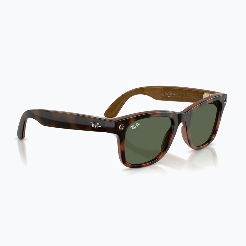 Akiniai su kamera Ray-Ban Meta Wayfarer havana/g15 green 4