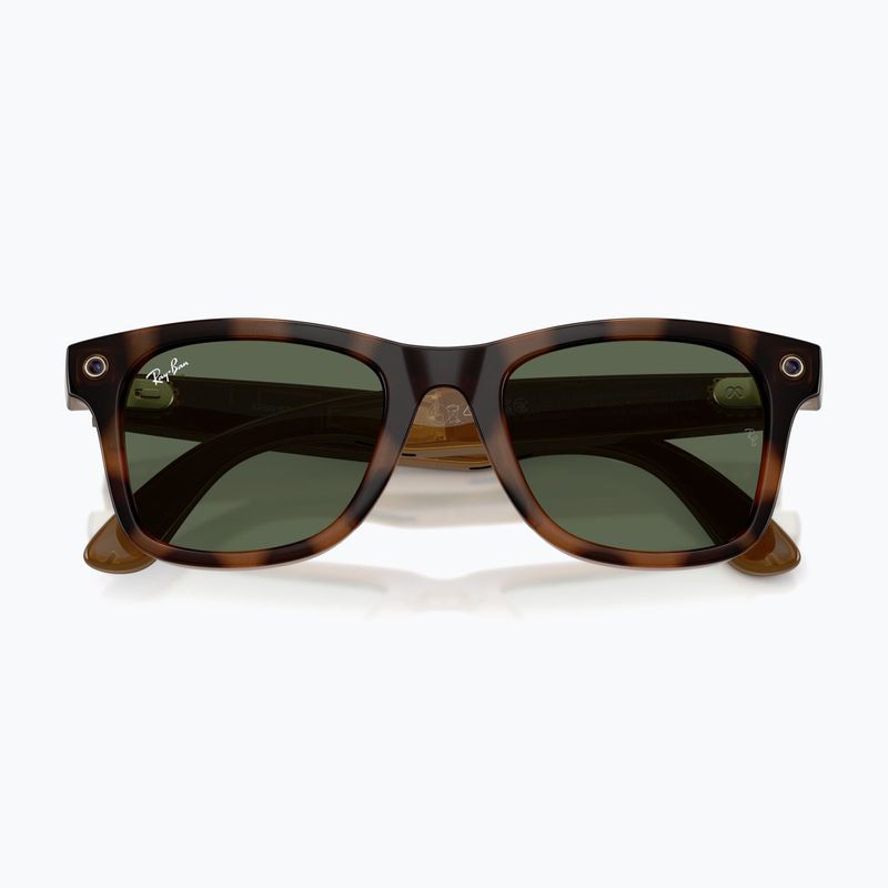 Akiniai su kamera Ray-Ban Meta Wayfarer havana/g15 green 6