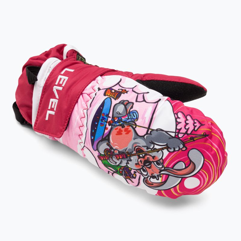 Vaikiškos slidinėjimo pirštinės Level Animal pk bordeaux 5