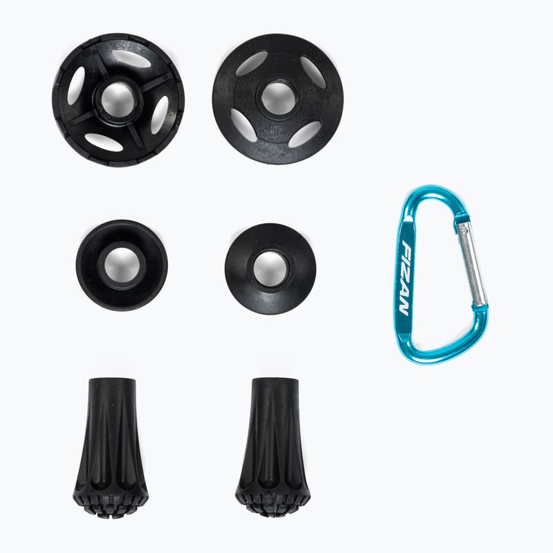 Fizan Compact Pro trekingo lazdos juodos spalvos S20 7109 7