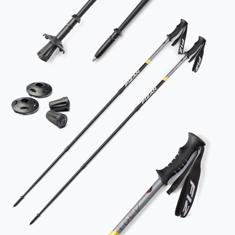Fizan Trek trekingo lazdos geltonos spalvos S20 7514 7