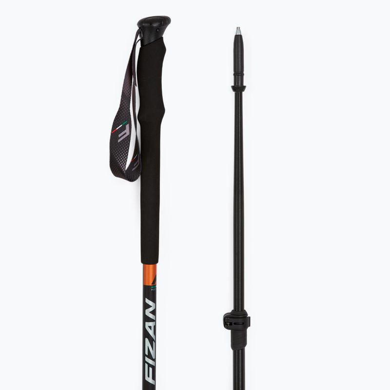 Fizan Elbrus trekingo lazdos juodai raudonos S20 7507 3