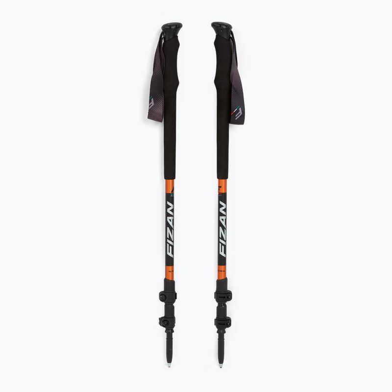 Fizan Elbrus trekingo lazdos juodai raudonos S20 7507 5
