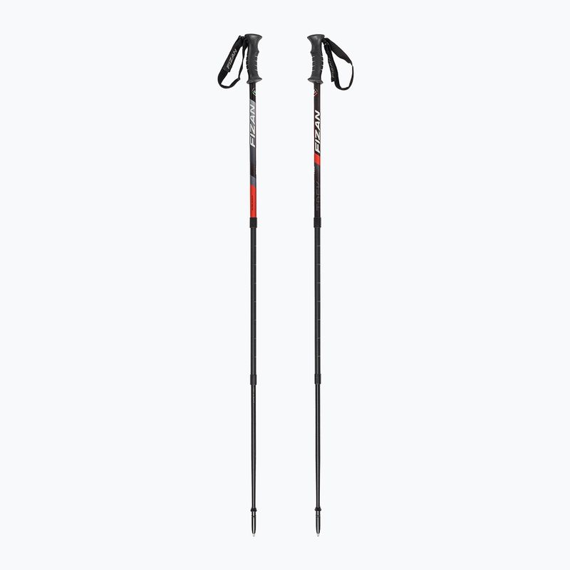 Fizan Trek trekingo lazdos raudonos spalvos S22 7513