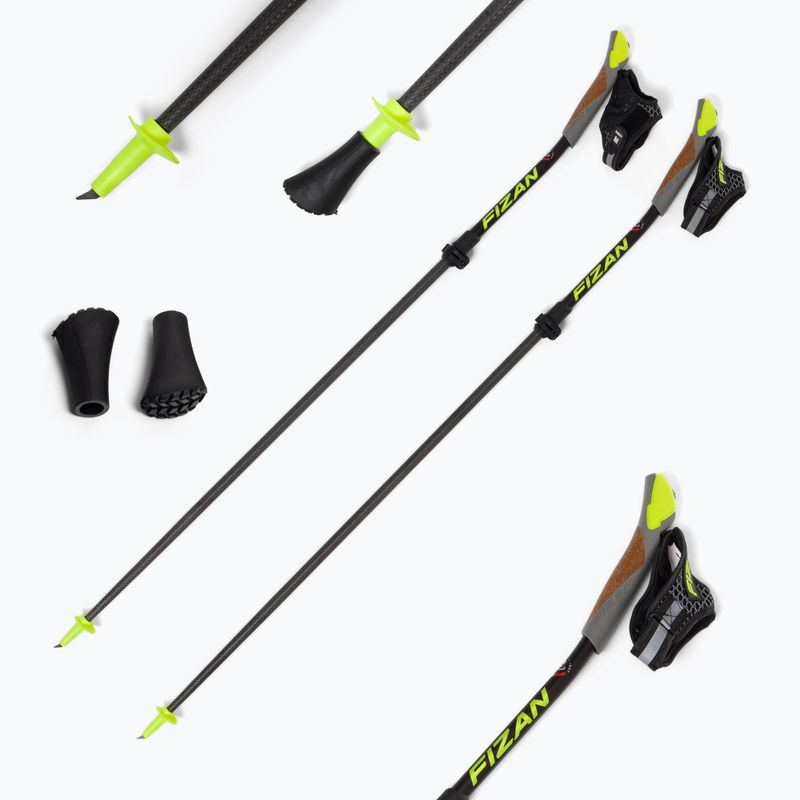 Šiaurietiškojo ėjimo lazdos Fizan Carbon Pro Impulse 2023 grey 4