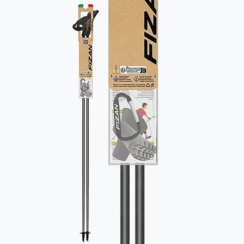 Šiaurietiško ėjimo lazdos Fizan Carbon 3K Impulse red/grey 5