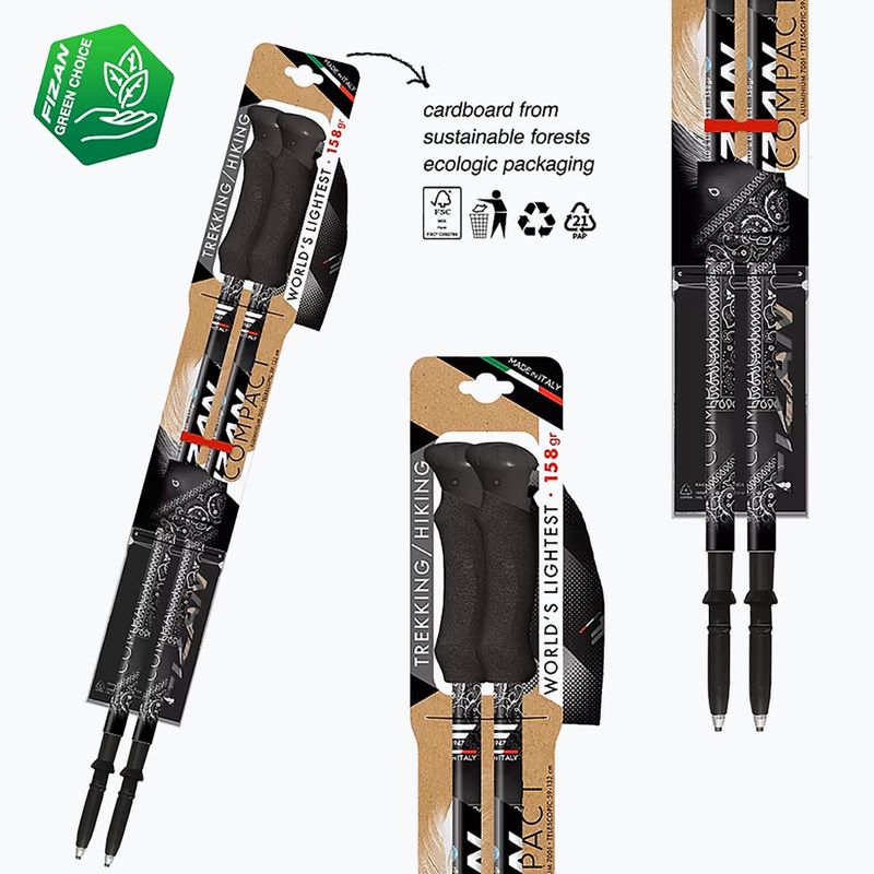 Žygio lazdos Fizan Compact MS black 3