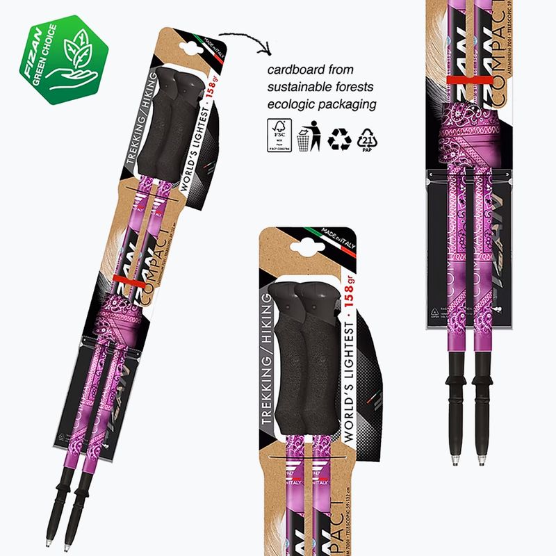 Žygio lazdos Fizan Compact MS magenta 3