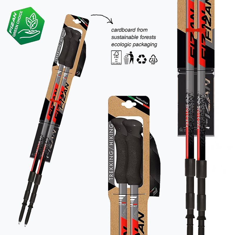 Žygio lazdos Fizan Prestige A/S red 3