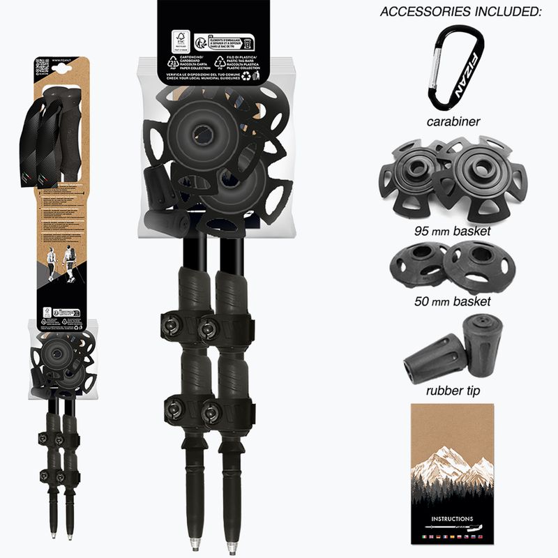 Žygio lazdos Fizan Elbrus orange 10