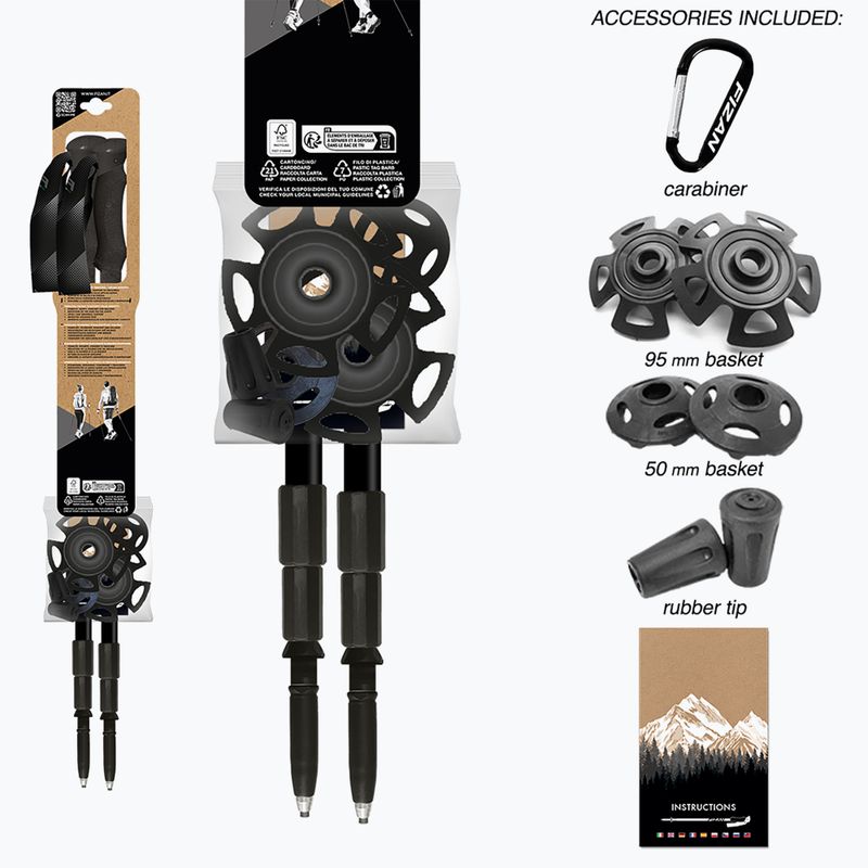 Žygio lazdos Fizan Lhotse light blue 9