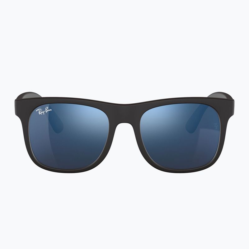 Vaikiški saulės akiniai Ray-Ban Justin matt rubber black/blue mirror 2