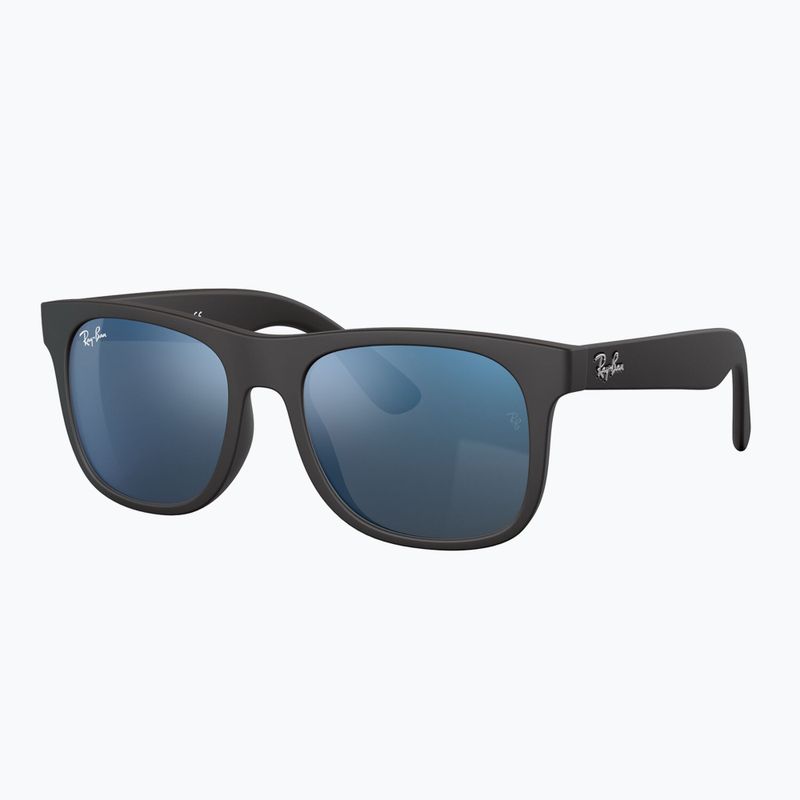 Vaikiški saulės akiniai Ray-Ban Justin matt rubber black/blue mirror 3