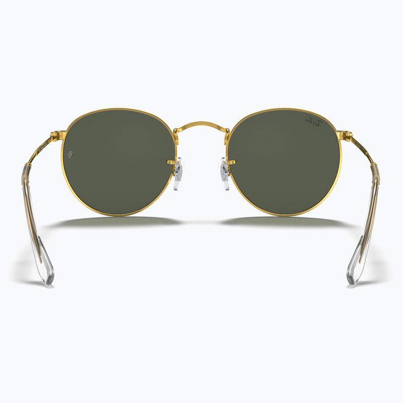 Akiniai nuo saulės Ray-Ban Round Metal gold/green g-15 5