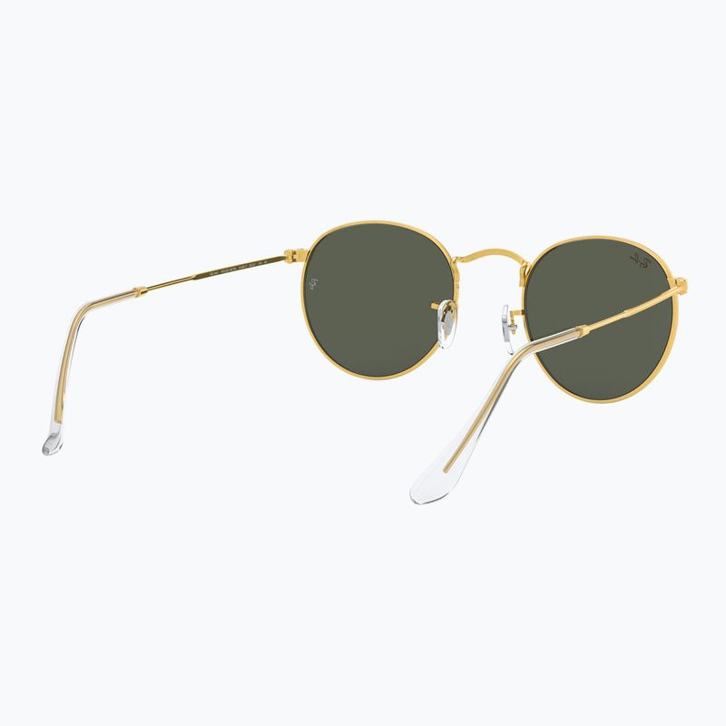 Akiniai nuo saulės Ray-Ban Round Metal gold/green g-15 6
