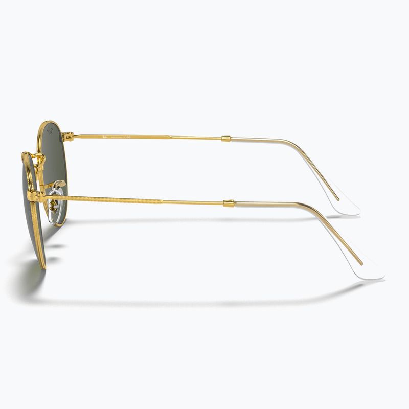 Akiniai nuo saulės Ray-Ban Round Metal gold/green g-15 7