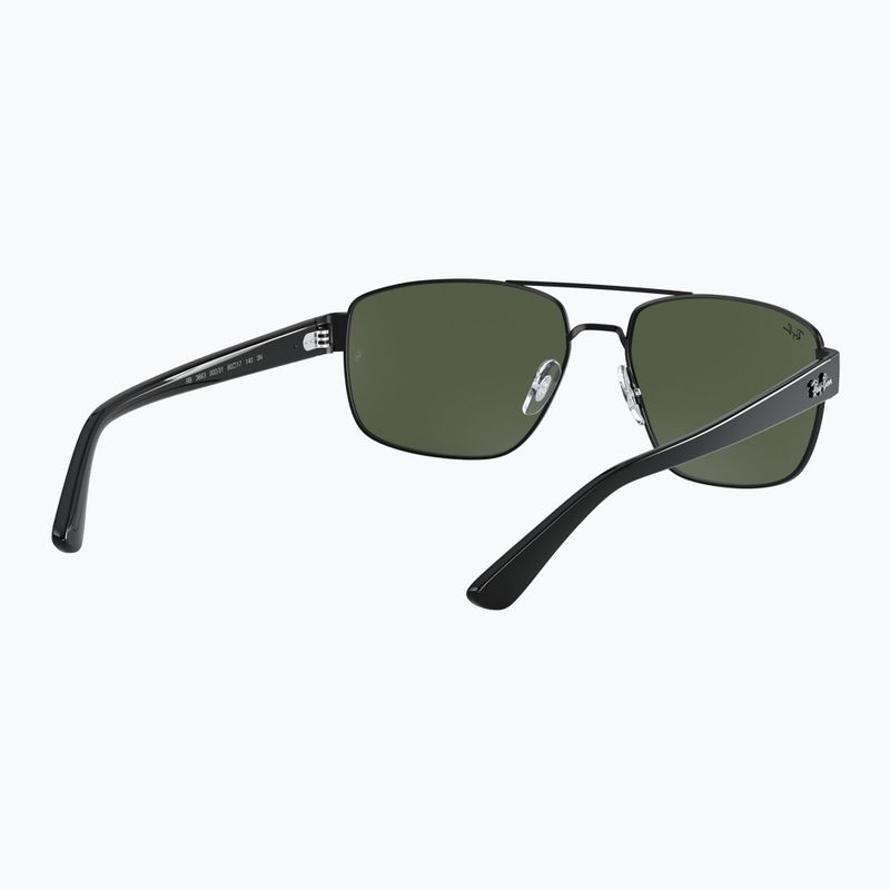 Akiniai nuo saulės Ray-Ban RB3663 black/green g-15 6