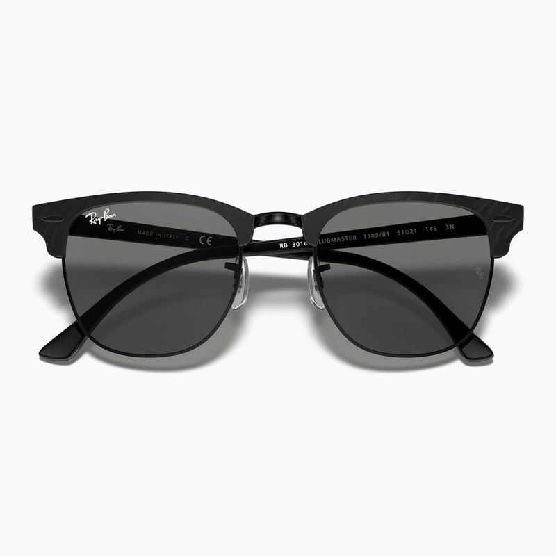 Akiniai nuo saulės Ray-Ban Clubmaster Marble black/dark grey 3