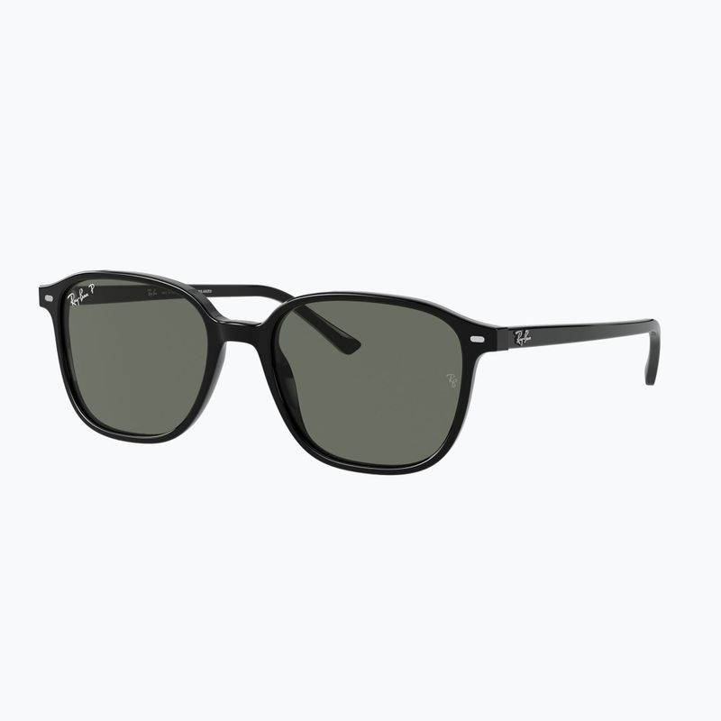 Akiniai nuo saulės Ray-Ban Leonard black/green g-15 polarized 4
