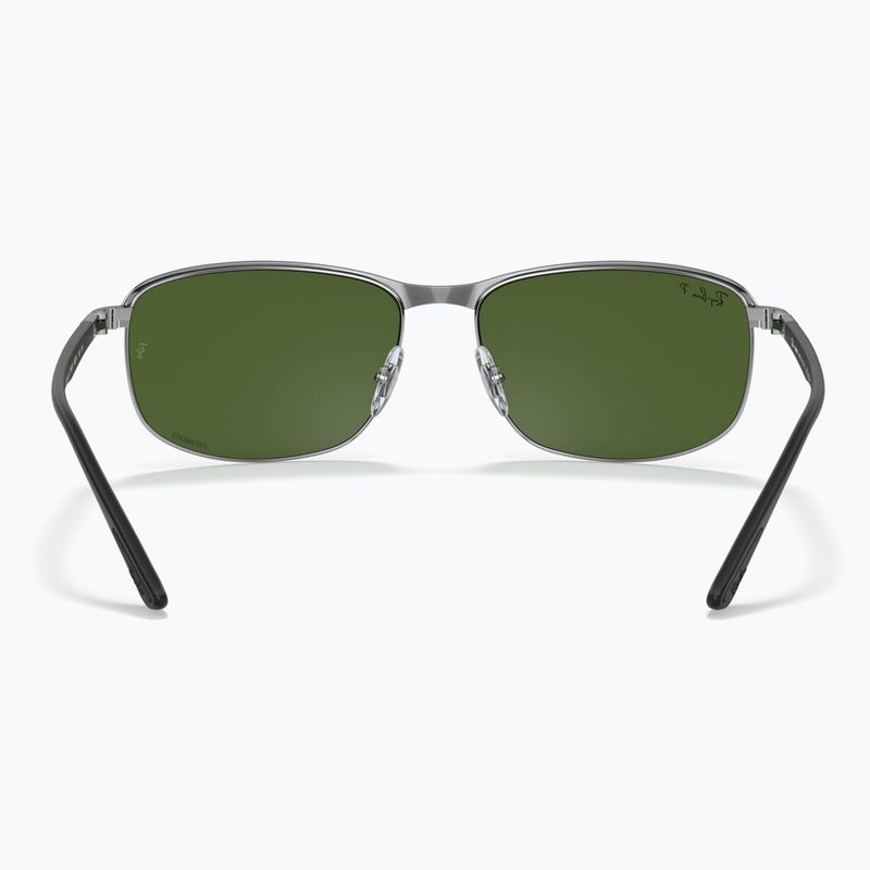 Akiniai nuo saulės Ray-Ban Rb3671 Polarized+ Lenses black silver/dark green polarized+ 5