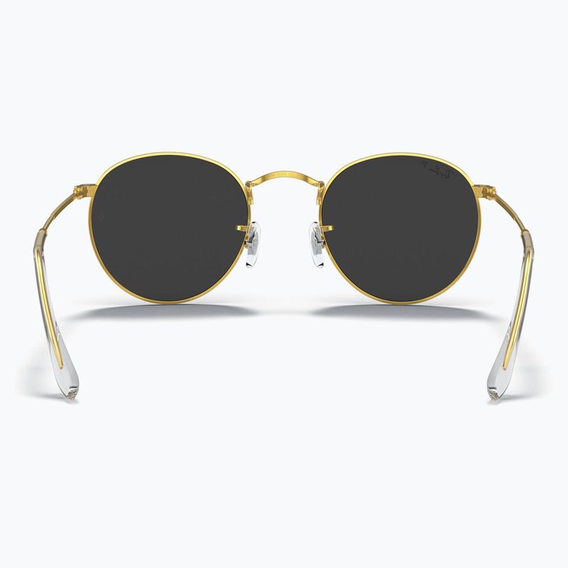 Akiniai nuo saulės Ray-Ban Round Metal gold/black polarized 5