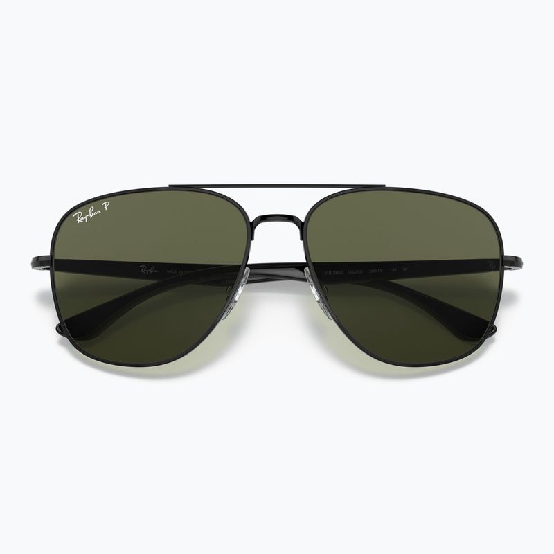 Akiniai nuo saulės Ray-Ban RB3683 black/green g-15 polarized 3