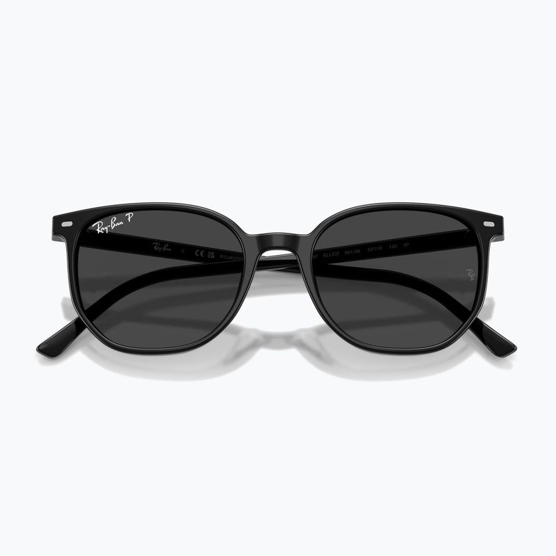 Akiniai nuo saulės Ray-Ban Elliot black/black polarized 3