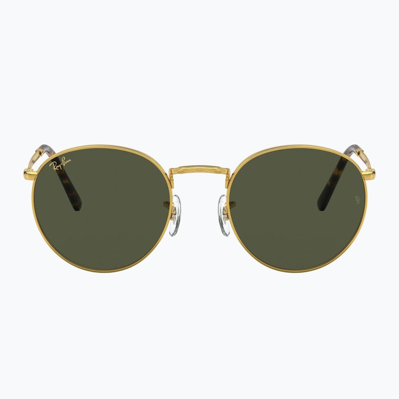 Akiniai nuo saulės Ray-Ban New Round gold/green 2