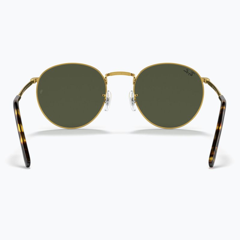 Akiniai nuo saulės Ray-Ban New Round gold/green 5