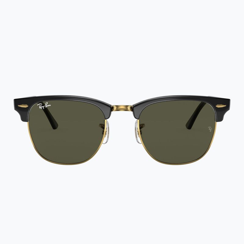 Akiniai nuo saulės Ray-Ban Clubmaster Classic black/gold/green g-15 2