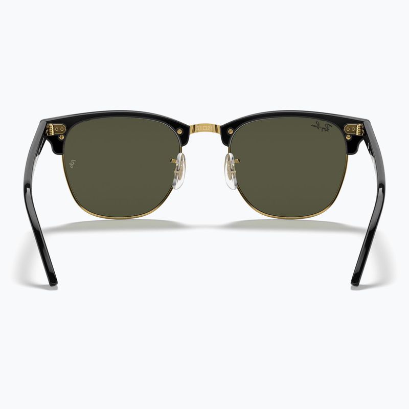 Akiniai nuo saulės Ray-Ban Clubmaster Classic black/gold/green g-15 5