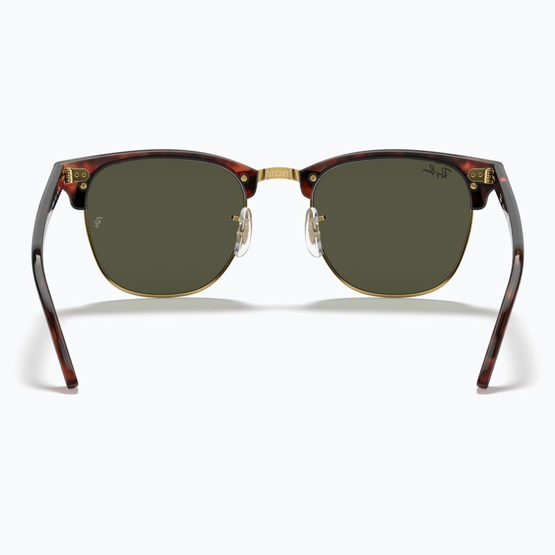 Akiniai nuo saulės Ray-Ban Clubmaster Classic tortoiseshell/gold/green g-15 5