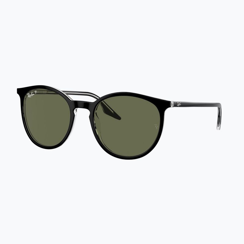 Akiniai nuo saulės Ray-Ban RB2204 transparent black/green polarized 4