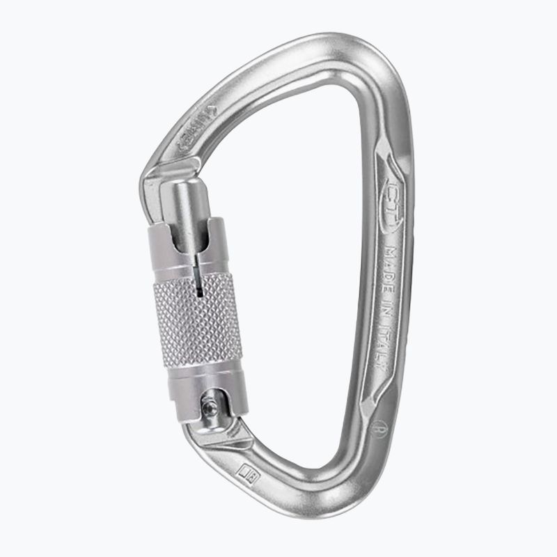 Alpinizmo karabinas Climbing Technology Lime WG Twist Lock silver