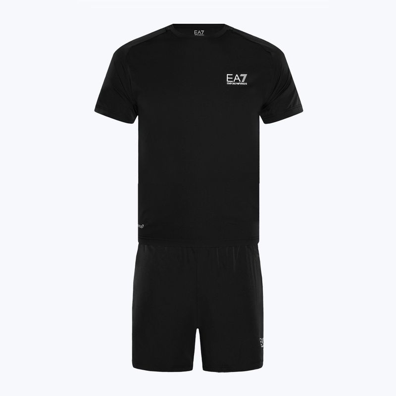 Rinkinys marškinėliai + šortai EA7 Emporio Armani Ventus7 Travel black