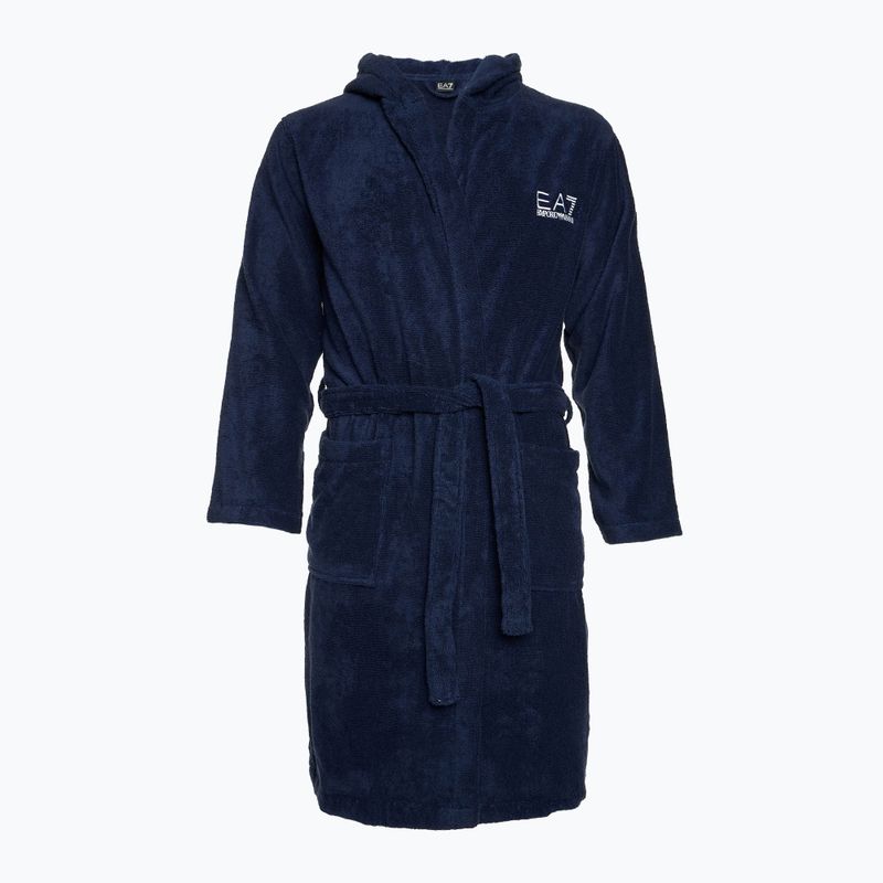 Chalatas EA7 Emporio Armani Water Sports Core blu navy/ bianco