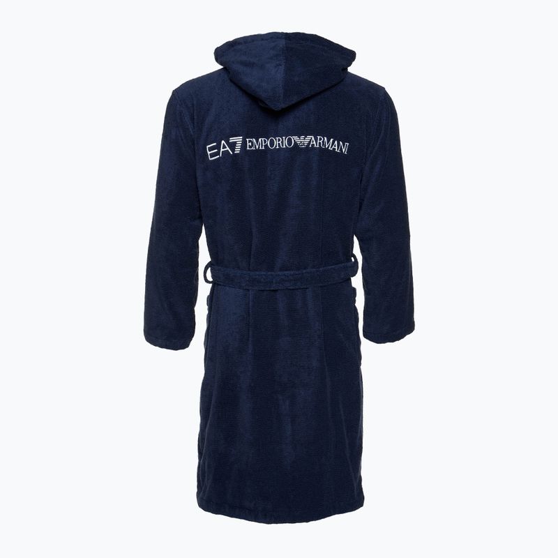 Chalatas EA7 Emporio Armani Water Sports Core blu navy/ bianco 2