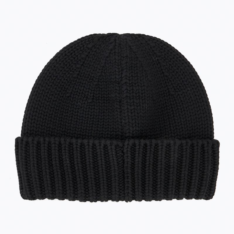 Vyriška žieminė kepurė Woolrich Merino Wool Logo Beanie black 2
