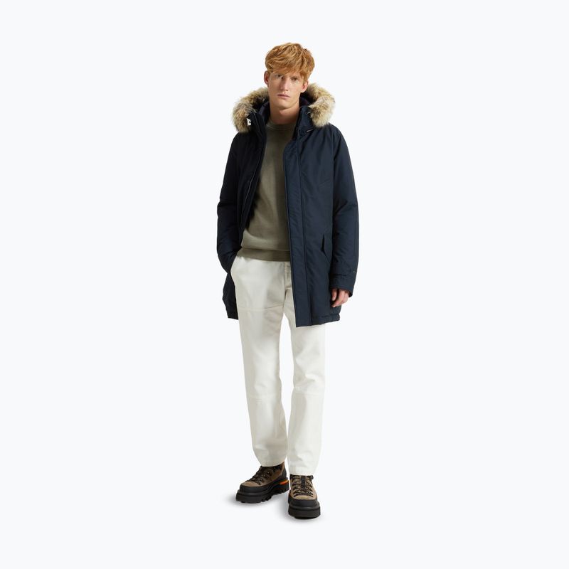 Vyriška striukė Woolrich Polar High Collar Fur melton blue 2
