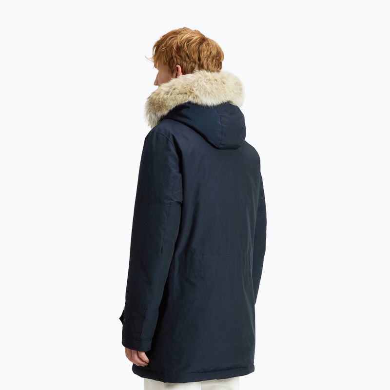 Vyriška striukė Woolrich Polar High Collar Fur melton blue 3
