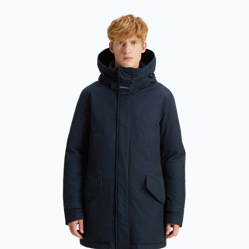 Vyriška striukė Woolrich Polar High Collar Fur melton blue 4