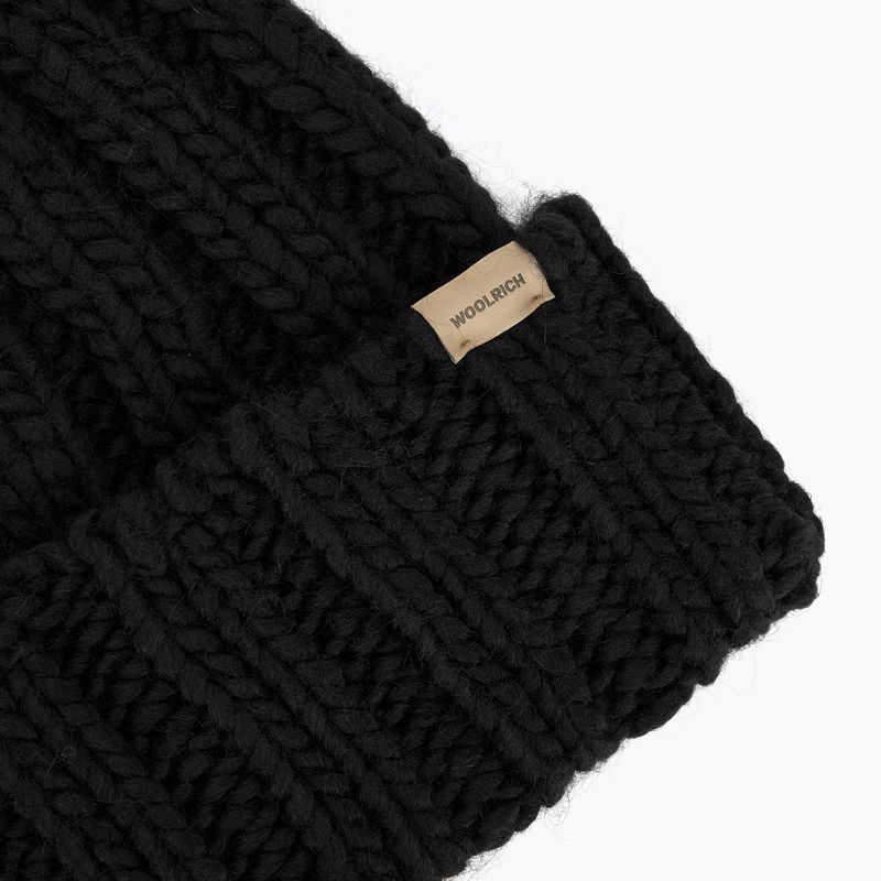 Moteriška žieminė kepurė Woolrich Chunky Beanie black 3