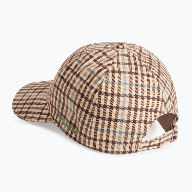 Moteriška kepuraitė su snapeliu Woolrich Check Baseball Cap beige check 2