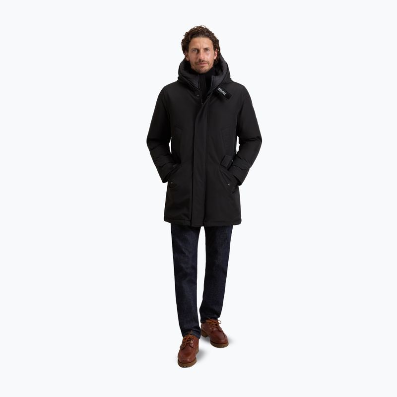 Vyriškas šiltintas paltas Woolrich Polar High Collar Parka black 2