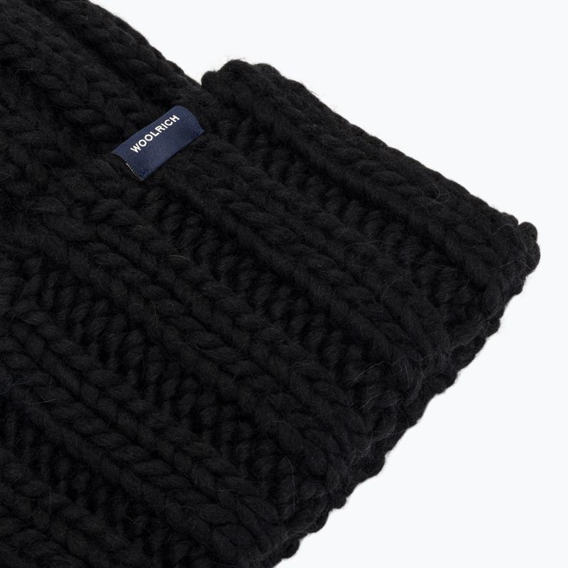 Žieminė moteriška kepurė Woolrich Chunky Beanie 2026 black 3