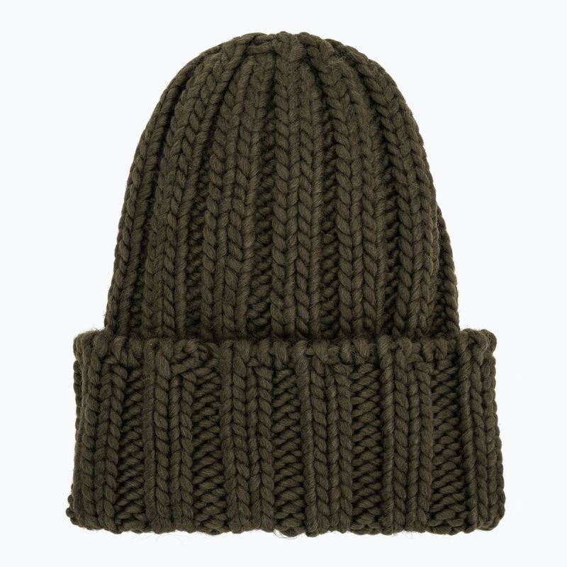 Žieminė moteriška kepurė Woolrich Chunky Beanie dark green 2