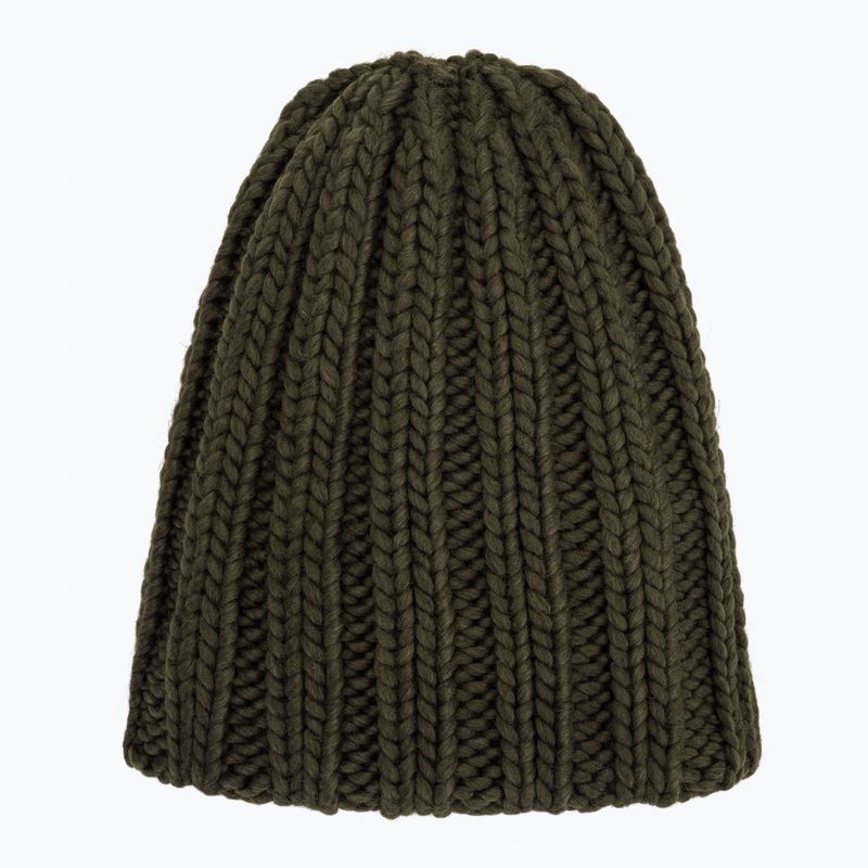 Žieminė moteriška kepurė Woolrich Chunky Beanie dark green 4