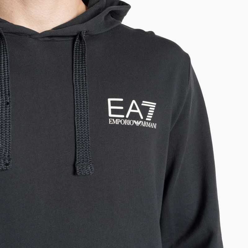 Vyriškas džemperis EA7 Emporio Armani Train Logo Series Hoodie Extended Logo Coft night blue/white logo 3